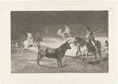 Fernando del Toro Challenges a Bull by Francisco de Goya