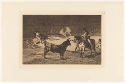 Fernando del Toro Challenges a Bull (Bullfighting series) by Francisco de Goya