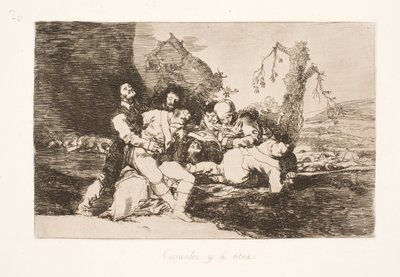 Bandages Him and Then to the Next (20) by Francisco de Goya