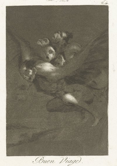 Good Journey (Los Caprichos) by Francisco de Goya