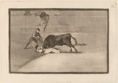 The Unlucky Death of Pepe Illo in the Ring at Madrid by Francisco de Goya