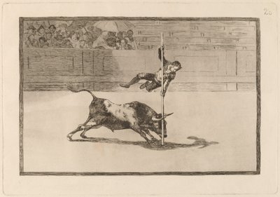 The Agility and Audacity of Juanito Apinani in the Ring at Madrid by Francisco de Goya