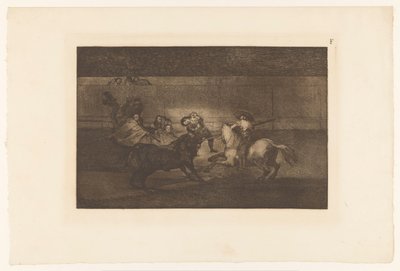 Man Speared by the Horn of a Bull by Francisco de Goya
