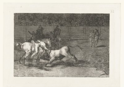 Mariano Ceballos Kills a Bull by Francisco de Goya