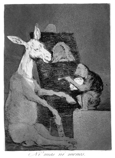 Neither More Nor Less, 1799 by Francisco de Goya