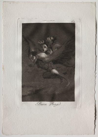 Ochenta Caprichos: Bon Voyage by Francisco de Goya