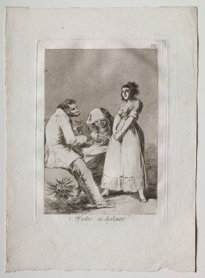 Ochenta Caprichos: It is Better to be Lazy by Francisco de Goya