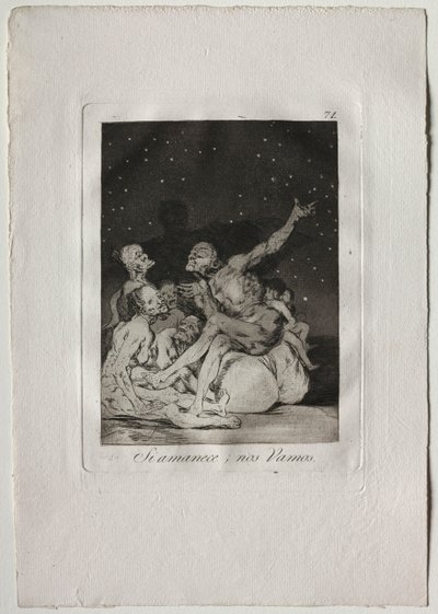 Ochenta Caprichos: When Day Breaks We Will Be Off, 1793-1798 by Francisco de Goya
