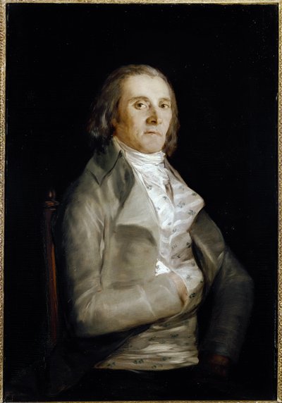 Portrait of Don Andres del Peral, painter decorator by Francisco de Goya