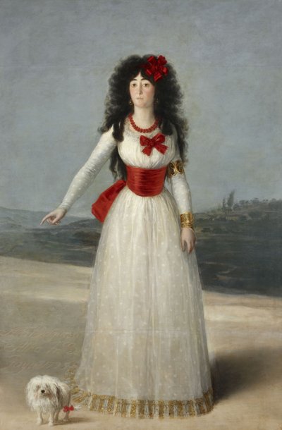 Portrait of María Cayetana de Silva, 13th Duchess of Alba, 1795 by Francisco de Goya