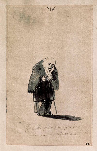 What Nonsense, to Still Think of Marriage by Francisco de Goya