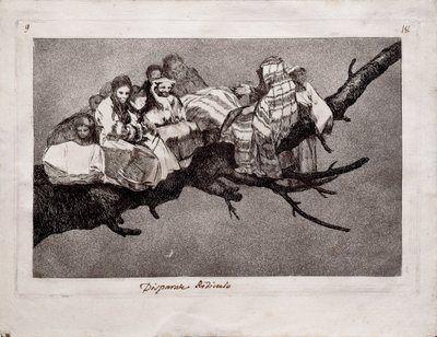 Ridiculous Folly from the Series Los Disparates Follies, 1815-1819 by Francisco de Goya
