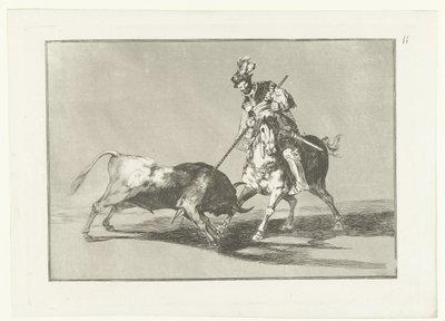 Rodrigo Díaz de Vivar Wounds a Bull by Francisco de Goya