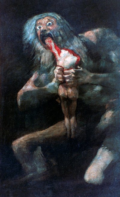 Saturn Devouring one of his Children by Francisco de Goya