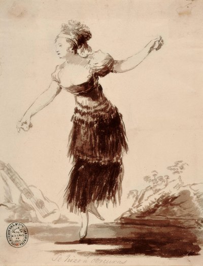 She Was Created by the Shadow by Francisco de Goya