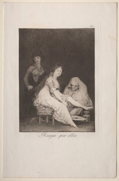 She Prays for Her by Francisco de Goya