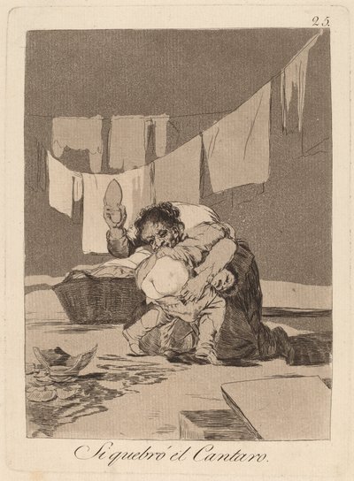 Yes He Broke the Pot by Francisco de Goya