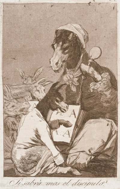 Does the Disciple Know More? by Francisco de Goya