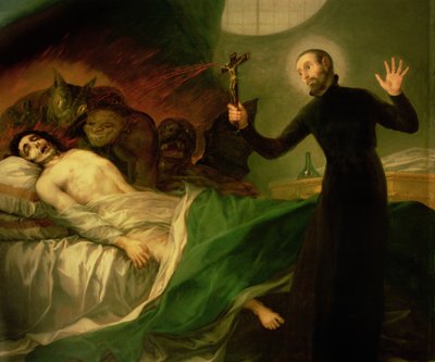 St. Francis Borgia Helping a Dying Impenitent, 1795 by Francisco de Goya