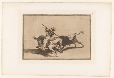 Bullfight on Horseback by Francisco de Goya