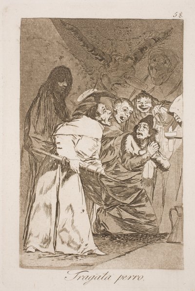 Take It, Your Dog! by Francisco de Goya