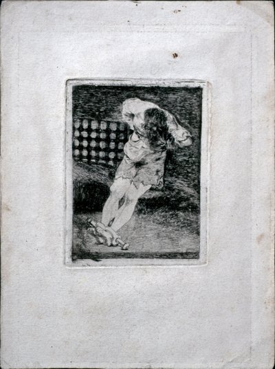 The Custody of a Criminal Does Not Call for Torture by Francisco de Goya