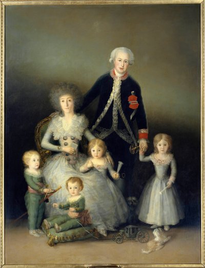The Duke of Osuna, Pedro de Alcantara and his family by Francisco de Goya
