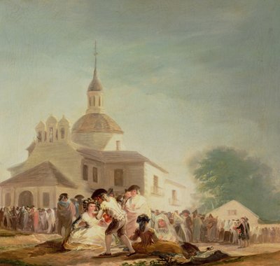 The Hermitage of San Isidro, Madrid by Francisco de Goya