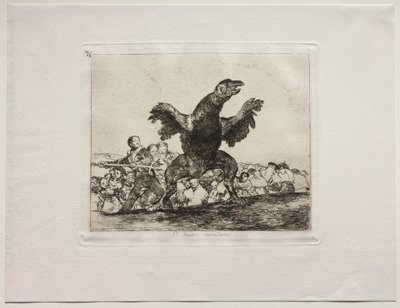 The Horrors of War: A Carnivorous Vulture by Francisco de Goya