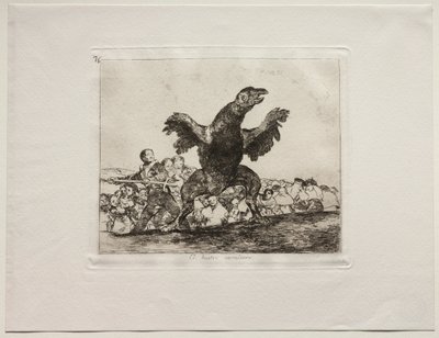 The Horrors of War: A Carnivorous Vulture by Francisco de Goya