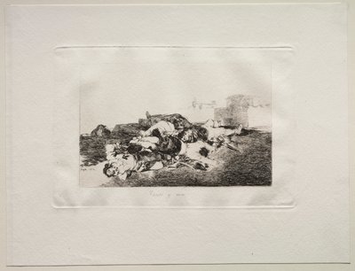 The Horrors of War: Even Worse, 1810 by Francisco de Goya