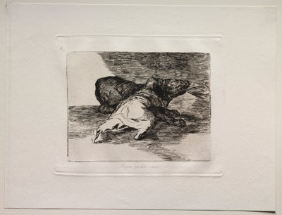 The Horrors of War: He Gets Something Out of It by Francisco de Goya