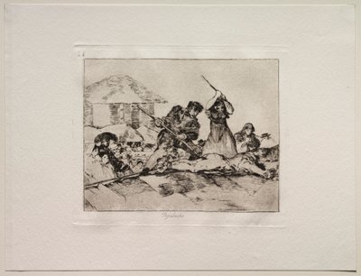 The Horrors of War: Rabble by Francisco de Goya