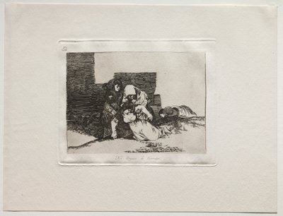 The Horrors of War: They Do Not Arrive In Time by Francisco de Goya
