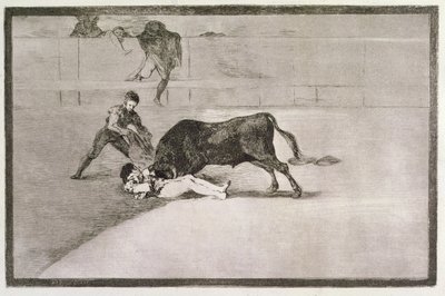 The Unlucky Death of Pepe Hillo (Jose Delgado) in the Ring at Madrid on the 11th May 1801, plate 33 of 