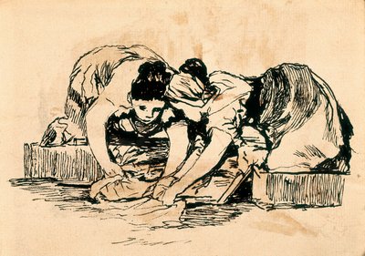 The Washerwomen, Late 18th-Early 19th Century by Francisco de Goya