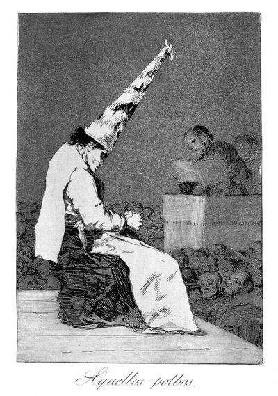 Those Specks of Dust, Perrico the Cripple, 1799 by Francisco de Goya