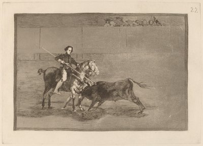 Manly Courage of the Celebrated Pajuelera in the Ring at Saragossa by Francisco de Goya