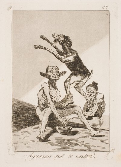 Wait until it has been smeared with ointment by Francisco de Goya