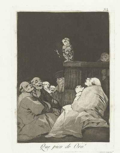 What a Golden Beak! (Los Caprichos) by Francisco de Goya