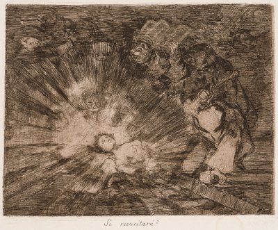 Will She Rise Again? from the series The Disasters of War by Francisco de Goya