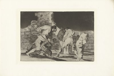 Furious Folly (series title: Los Disparates, Los Proverbios) by Francisco de Goya