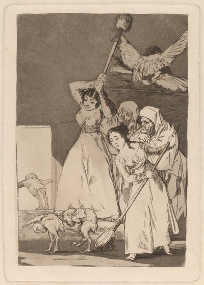 There They Go Plucked by Francisco de Goya