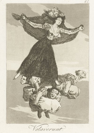 They Have Flown (Los Caprichos) by Francisco de Goya