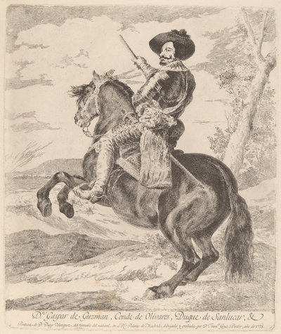 Gaspar de Guzman, Count-Duke of Olivares by Francisco de Goya after Diego Velázquez