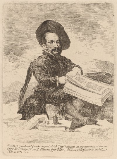 A Dwarf by Francisco de Goya after Diego Velázquez