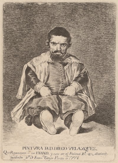 A Dwarf by Francisco de Goya after Diego Velázquez