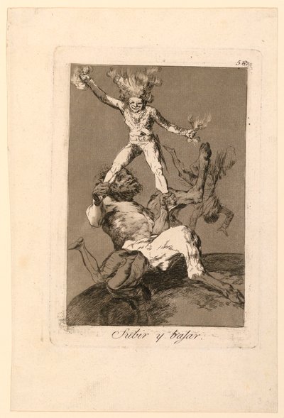Up and Down by Francisco de Goya y Lucientes