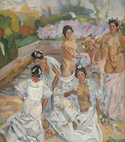 The Bath (Seville) by Francisco de Iturrino