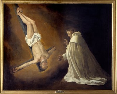 Apparition of St. Peter Crucified to St. Peter Nolasque by Francisco de Zurbaran